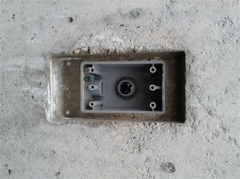 concrete electrical box with anchor|how to attach electrical box.